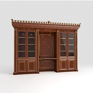 Rampoldi Opera Cabinet: Italian Elegance for Your Office 3D model image 1 