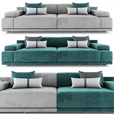Mnoxet Design Sofa 006: Stylishly Designed and Highly Detailed 3D model image 1 