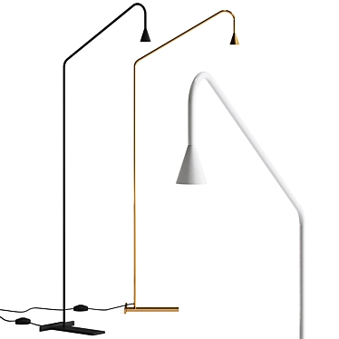 Modern Minimalist Floor Lamp 3D model image 1 