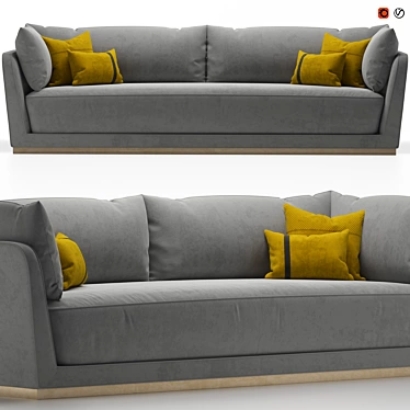 Luxury Dorian Sofa: Ultimate Elegance 3D model image 1 