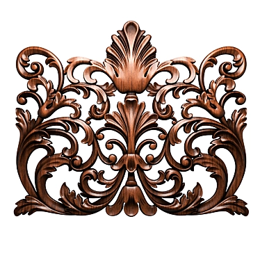 Wooden 3D Decorative Overlay 3D model image 1 