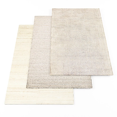 High-Res Rugs Bundle: Textured Set 3D model image 1 