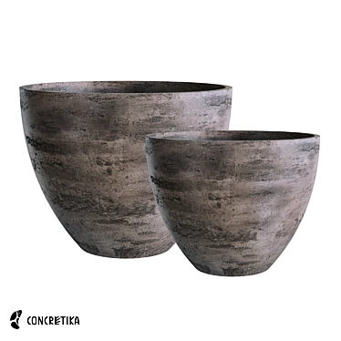 CONCRETIKA collection of planters UPON Concrete OM