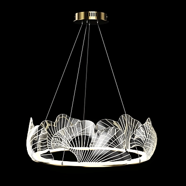 Intens M Brass Chandelier 3D model image 1 