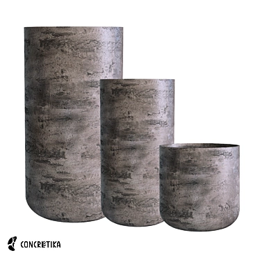 Concretika Collection Planters Topper Concrete Om - D40 H40/60/90cm

Title: Om-themed Concrete Planters in 3D model image 1 