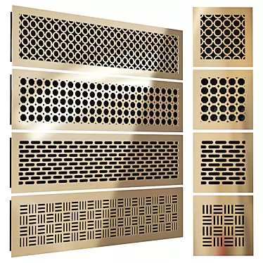 AirFlow Ventilation Grille Set 3D model image 1 