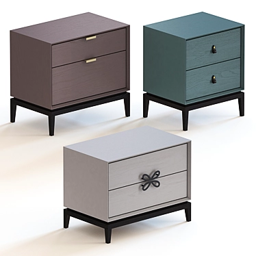 Elegant Pedestals: Koza Home "Fine 3D model image 1 