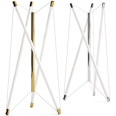 Sleek T3 Luminnaire: Modern Floor Lamp 3D model image 1 