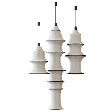 Minimalist Pendant Lamp: FALKLAND by Danese Milano 3D model image 1 