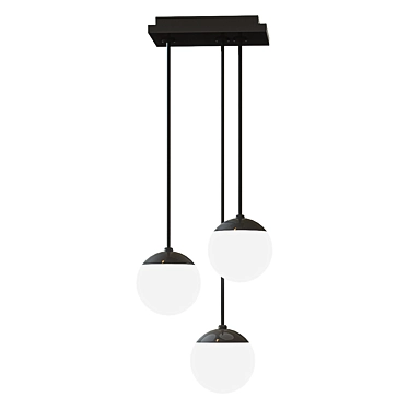 PALLA RAIN Pendant: A Contemporary Masterpiece 3D model image 1 