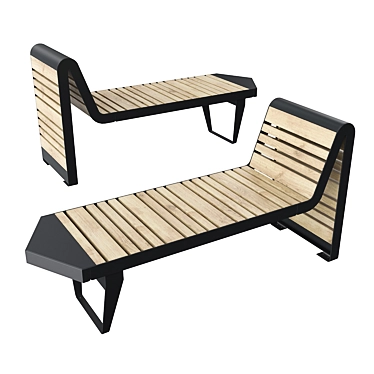 Infinity Wood Corner Bench with Backrest