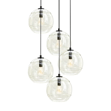 Modern Mika Pendant Light 3D model image 1 