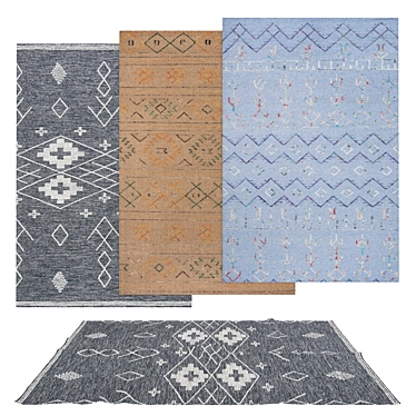 Versatile Rug Set: 6 Variations for 3D Renderings 3D model image 1 