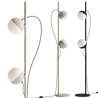 Sleek Milán Floor Lamp 3D model image 1 