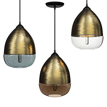 Allegretto Drum Pendant Light: Timeless Elegance 3D model image 1 