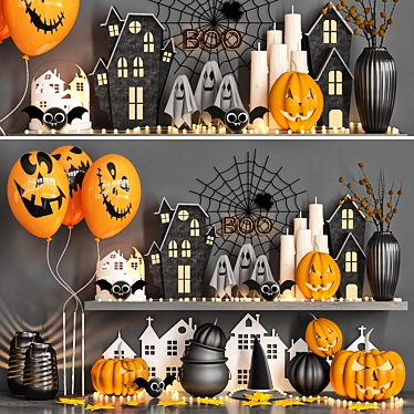 Title: Spooky Halloween Decor Set 3D model image 1 
