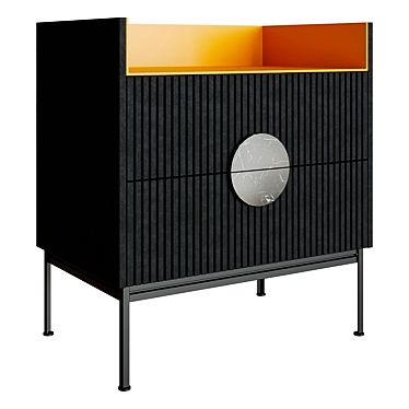 Modern Yellow Sideboard by BraginDesign 3D model image 1 