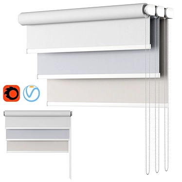 Stockholm Roller Blind 80 - Elegant and Functional 3D model image 1 