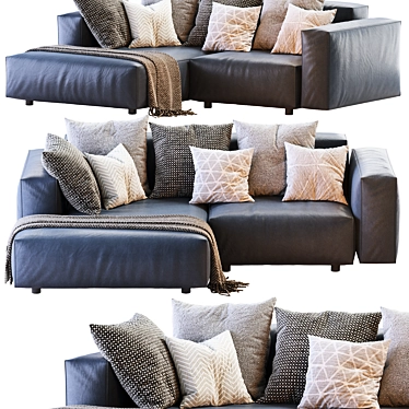 Hills_Sofa 2013: Stylish and Spacious Modern Couch 3D model image 1 