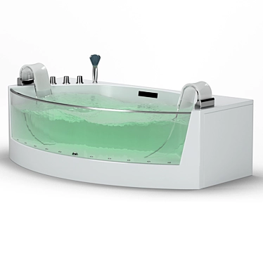 Gemy G9079 Acrylic Bathtub 3D model image 1 