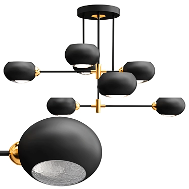 Rivoli Ceiling Chandelier 3D model image 1 