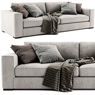 Modern Sitka Sofa: Stylish, Comfortable 3D model image 1 