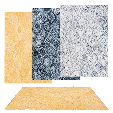 Versatile Rug Set: Varying Textures 3D model image 1 