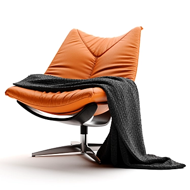 Sleek Dolphin Armchair: Comfort Meets Elegance 3D model image 1 