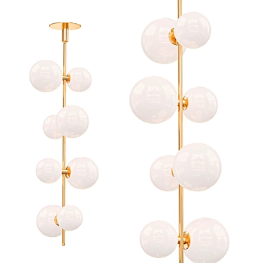 Modern and Sleek WALTO Plus Size Chandelier 3D model image 1 