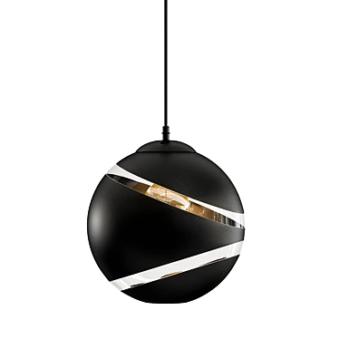 Elegant Boule Decoupee Pendant 3D model image 1 