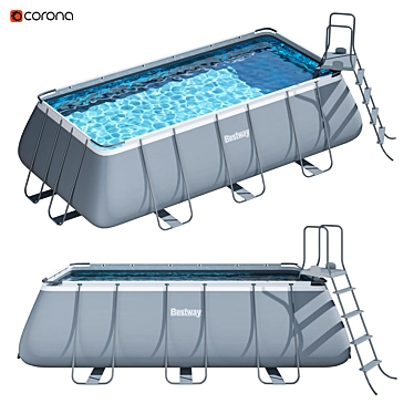 BESTWAY Frame Pool 4.6x2.5x1.2m 3D model image 1 