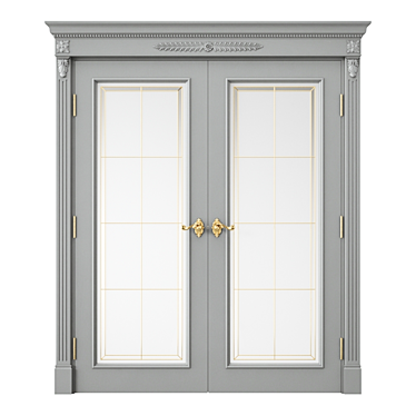 Sleek Interior Door 3D model image 1 