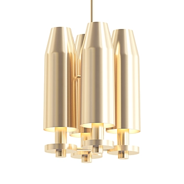 Elegant Illuminated Chamber Pendant 3D model image 1 