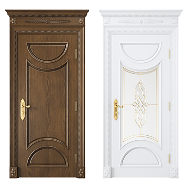 Stylish Interior Door 3D model image 1 