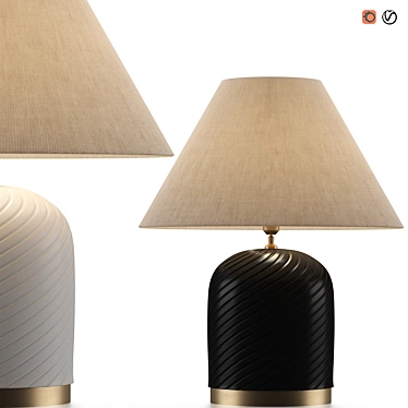 Elegant Savona Table Lamp 3D model image 1 