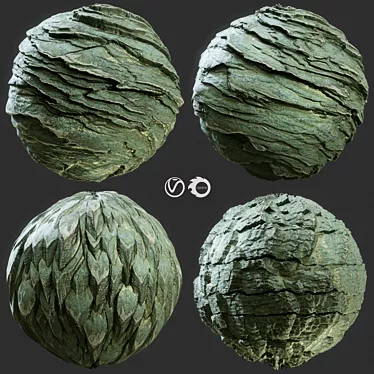 Seamless PBR Rock Materials 3D model image 1 