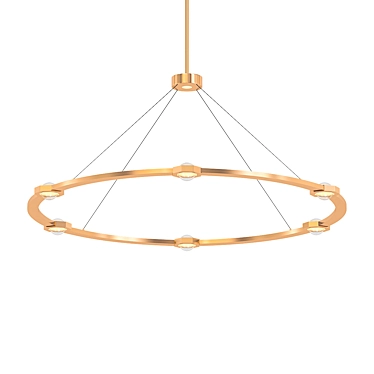 Elegant Glow Pendant Chandelier 3D model image 1 