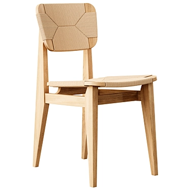 GUBI C-Chair Dining Chair 3D model image 1 