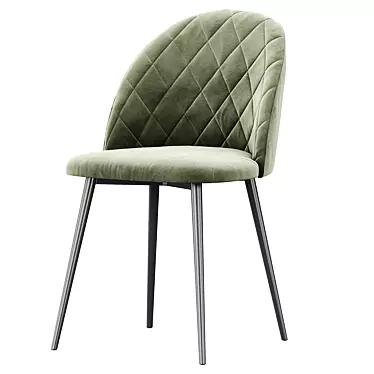 Elegant Velvet Chair 3D model image 1 