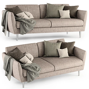  Stylish Grey Sofa - Sits BETTY 3D model image 1 