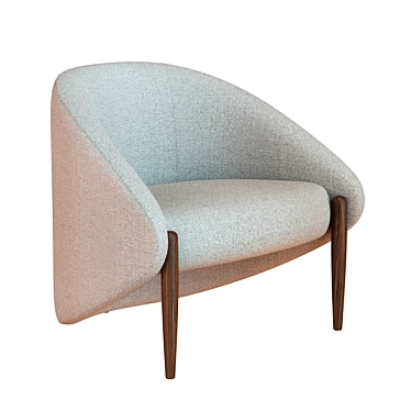 Roche Bobois Walrus Armchair: Stylish Comfort for Your Home 3D model image 1 
