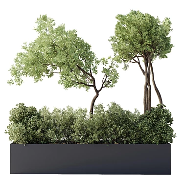 Metal Vase Pot Collection 139: Indoor Outdoor Garden 3D model image 1 
