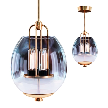 Modern Sawyer Pendant by Hudson Valley Lighting 3D model image 1 