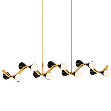 Modern Caracas Chandelier 3D model image 1 