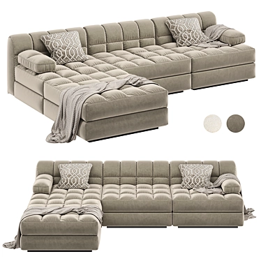 Title: Versatile Eichholtz Dean 2-Tone Modular Sofa 3D model image 1 