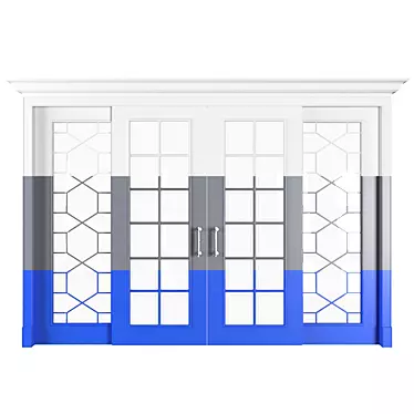 Multi-Purpose Sliding Room Divider 3D model image 1 