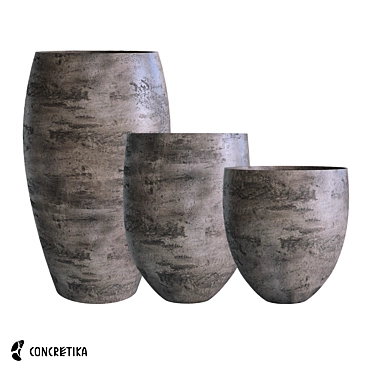 CONCRETIKA planter collection BARREL concrete OM