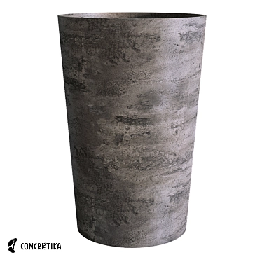 Crater Concrete Planters Collection 3D model image 1 