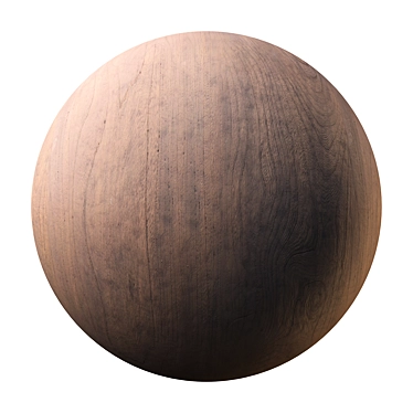 Seamless Wood Texture & Material 3D model image 1 
