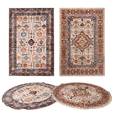 Versatile Set of 8 Rugs for Stunning Renders 3D model image 1 